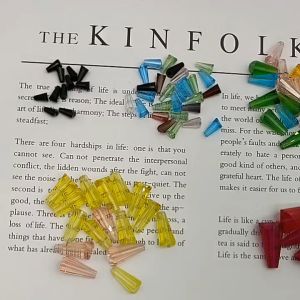 (1 dây) Hạt pha lê hình tháp ánh AB size 4*8mm nguyên liệu đính kết trang trí nguyên liệu làm đồ thủ công. DIY