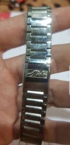 dây đồng hồ MIDO đúc đầu khuyết 8mm. bản đầu 24mm. phụ kiện cho đồng hồ nam
