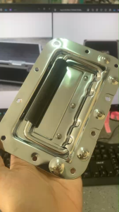 มือจับโครเมี่ยม หูหิ้วตู้ลำโพง ขนาด 161mm x 107mm อุปกรณ์แร็ค มือจับตู้แร็ค หูหิ้วกระเป๋า