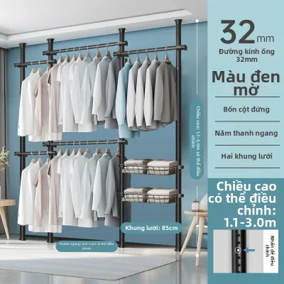 Tủ quần áo điều chỉnh từ sàn đến trần không cần khoan