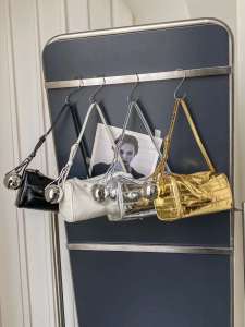 New Simple Bright Leather Pencil Case Handbag Womens Crossbody Bag Pillow Small Bag Leather Goods/Hot Sale Womens Bags