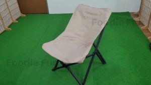 Outdoor Camping Glamping  Steel Folding Butterfly Chair Beach Lazy Backrest Leisure recliner beach chair/Kerusi Khemah