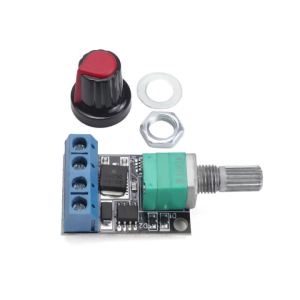 10A PWM DC Motor Speed Controller 5V-16V Stepless Regulator with Knob Mini LED Dimmer Module for Fan DIY Power Regulator Board