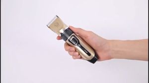 【12 pcs set】Professional Pet Cat Dog Hair Clipper USB Resore Set Rechargeable Razor for Pet Grooming Kit for Dog Waterproof Low-noise Electrical Shaver Set Gold