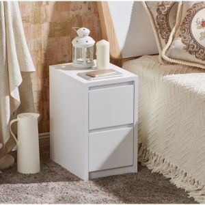 Mini Bedside Cabinet 30cm Wide Modern Minimalist Style Artificial Board Storage and Organizer for Adults