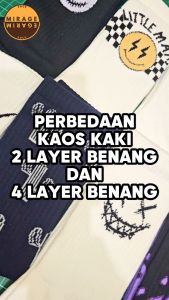 Kaos Kaki Motif Pattern Tribal (4LAYER BENANG) No. T10