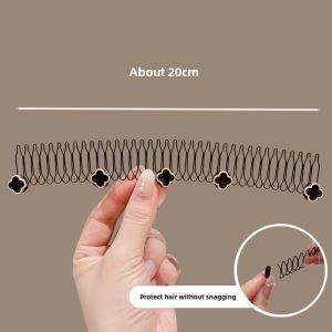 Four-Leaf Clover Hair Invisible Bangs Broken Hair Organize Fantastic Forehead Back Head Broken Hair Hair-Holding Hairpin Clip Hair Comb