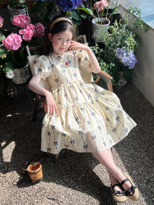 comitomi | Sweet and Stylish Korean Style White Princess Dress for Big Girls