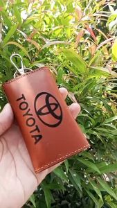 Dompet STNK Kulit Sapi Warna Tan Logo Toyota - 1123 Bergaransi