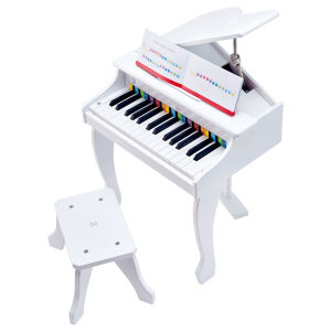 Hape | Elegant Wooden Home Piano for 3-10 Year Olds White
