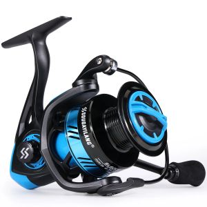 Sougayilang | Sougayilang Fishing Reels 5.2:1 Gear Ratio 5BB Spinning Reel Max Drag 10Kg Carp Fishing reels with Aluminum Spool for Saltwater