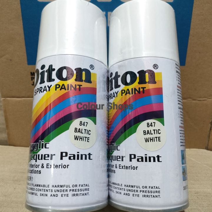 Pilok Pilox Cat Diton Baltic White 847 Putih Putih Tulang Glossy 300cc Cat Semprot Spray Paint 300 cc