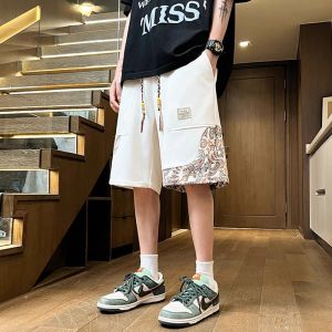 Quần Short Thể Thao Nam Mùa Hè Ice Silk Five Work Casual Straight Leggings Quần Bó Thể Thao Thoáng Khí Thoải Mái