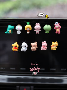 Screen Navigation Ornaments Cute Cartoon Car Interior Design 2023 New Car Ornaments Dashboard Decorations Small Pieces