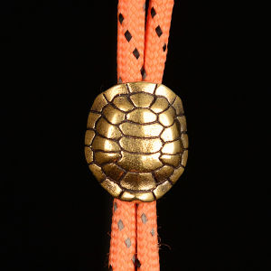 Best Selling Bronze Turtle Shell Necklace Pendant EDC Zipper Umbrella Rope Accessories DIY Craft Supplies Keychain Pendants