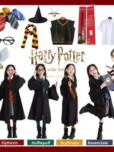 Halloween Childrens Costume Universal Studios Harry Potter School Robe Magic Robe Cosplay Clothes for Boys And Girls