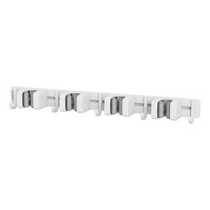 ecoco | Wall Mounted Sliding Rail Broom Mop Hanger
