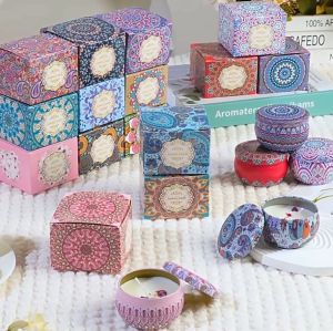 Scented Candles Door Gift Set Aromatherapy Candle Fragrance Soy Wax Essential Oil Candle Wangi Lilin Doorgift Candle