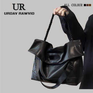 URDAV Large Capacity Canvas Commuter Tote Bag Crossbody Single Shoulder Bag for Class And Travel Fashion Trend Daily Match