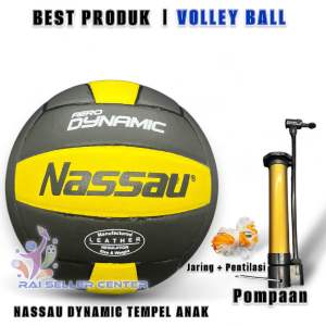 Bola Voli Volley Murah Nassau Dynamic Gratis Pompaan Dan Jaring Pres Tempel Anak Volley Outdoor