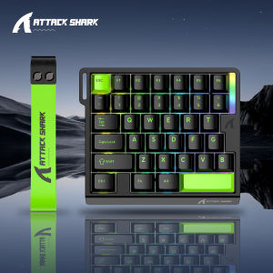 ATTACK SHARK | ATTACK SHARK M36HE Mechanical Keyboard One-handed 36 Keys RT0.01/8KHz/Magnetic Switch Quick Trigger E-sports Gaming Keyboard
