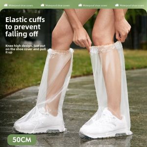 MONLEYTA | Thickened Waterproof Non-Slip Rain Boot Covers Outdoor Use Transparent Wear-Resistant Shoe Covers For Raining Days