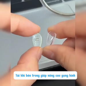Ve mũi túi khí chất liệu silicone và tua vít mini dành cho gọng kính cận