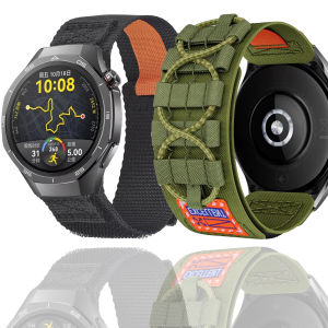 22 มม.ทอผ้าไนลอนสําหรับนาฬิกา Huawei GT 5 Pro 46 มม.สร้อยข้อมือกีฬาสําหรับ Huawei Watch 3/4 Pro GT5 GT4 GT3 GT2 สายรัดข้อมือ