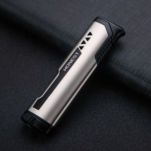 (Shop bán giá sỉ tặng phụ kiện) Bật lửa khè chính hãng HONEST BCZ-496 full box thân nhỏ gọn vỏ bằng kim loại xài gas. Shop tặng kèm đầu bơm