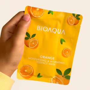BIOAQUA Orange Essence Mask – Rahasia Kulit Cerah & Lembap Alami!