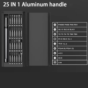 25 In 1 Screw Driver Set Precision Magnetic Screwdriver Hand Tool Professional Repair Tool Kit Multi Functional Manual Tools