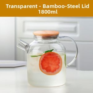 Heat Resistant Large Glass Water Pitcher