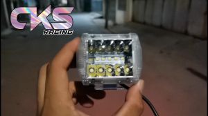 LAMPU TEMBAK LAMPU SOROT LED 15 MATA PUTIH SENJA BIRU RED FLASH UNIVERSAL