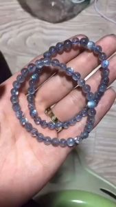 13th Ave 100% Natural Grey Moonstone Bracelet | 天然灰月光石手串