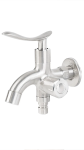 Củ sen lạnh đa năng 2 van xả inox 304 xước ren 21 Hobby home decor CS4