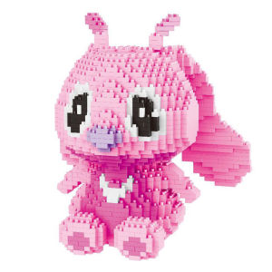 hot toys | Creative Stitch assembled building blocks interesting guitar holding book Stitch model fan collection gift