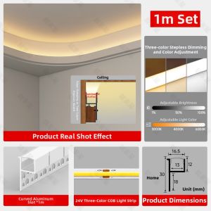 LIANGJIAXING | Flexible Bending Light Strip For Ceiling Groove