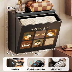 evesigar | Hộp Đựng Giấy Vệ Sinh Treo Tường Chống Nước