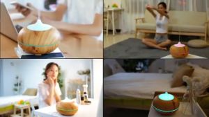 Máy Xông Tinh Dầu Aroma Cao Cấp Máy Khuếch Tán Máy Phun Sương Khử Khuẩn Tỏa Hương Thơm Cho Phòng Ngủ Giúp Đuổi Côn Trùng