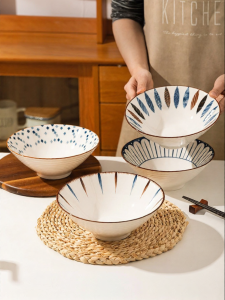 MODERN SWEETHOME | Underglaze Colored Large Noodle Bowl