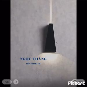 Đèn Led treo tường hắt tường trang trí trong nhà ngoài trời Led 10W VNT355 Màu Đen Ngọc Thắng