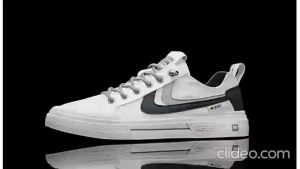 Keeping Sepatu Pria Putih | Sepatu Casual Distro | Sepatu Sneakers Cowok Kasual | White Men Sport Shoes Trendy Style KSC112