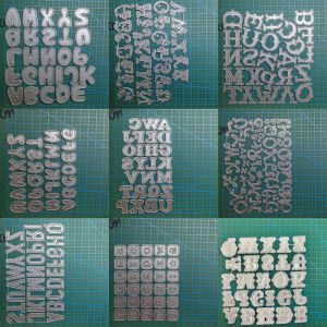 Letter Metal Cutting Dies Stencil Template Die Cut Scrapbooking Embossing Dies Art Decoration Craft Knife Mold