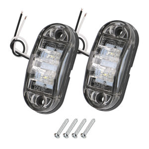 LED Side Marker Lamp 1 Pair 12V- 24V Warning Lights For Trailer Truck Caravan Red Yellow White Side Clearance Marker Lamp