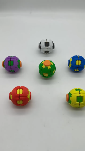 [SG Stock]Auto Press Spin Fidget Ball Stress Relief Fingertip Spinner Toy For Kids Adult Anti Anxiety Pocket Desk Toy