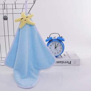 Hand Towel Absorb Water No Shedding Bathroom Kitchen Hanging Towel Tuala Tangan擦手巾家用吸水卫生间厨房手帕挂巾