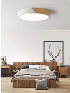 DIODIY LED Ceiling Light Ultrathin Tricolor Lamp Lighting Wood Center Lights For Room Remote control Light