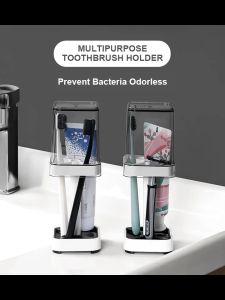 KHS Bathroom Clear Toothbrush Holder: A Multipurpose Portable Organizer & Travel Dustproof Storage