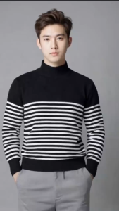 Sweater Rajut Pria Dewasa Lengan Panjang - Turtleneck Korean Style