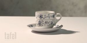 SIERA Cangkir Keramik Set Blue Oriental Ming Vintage 6 pasang